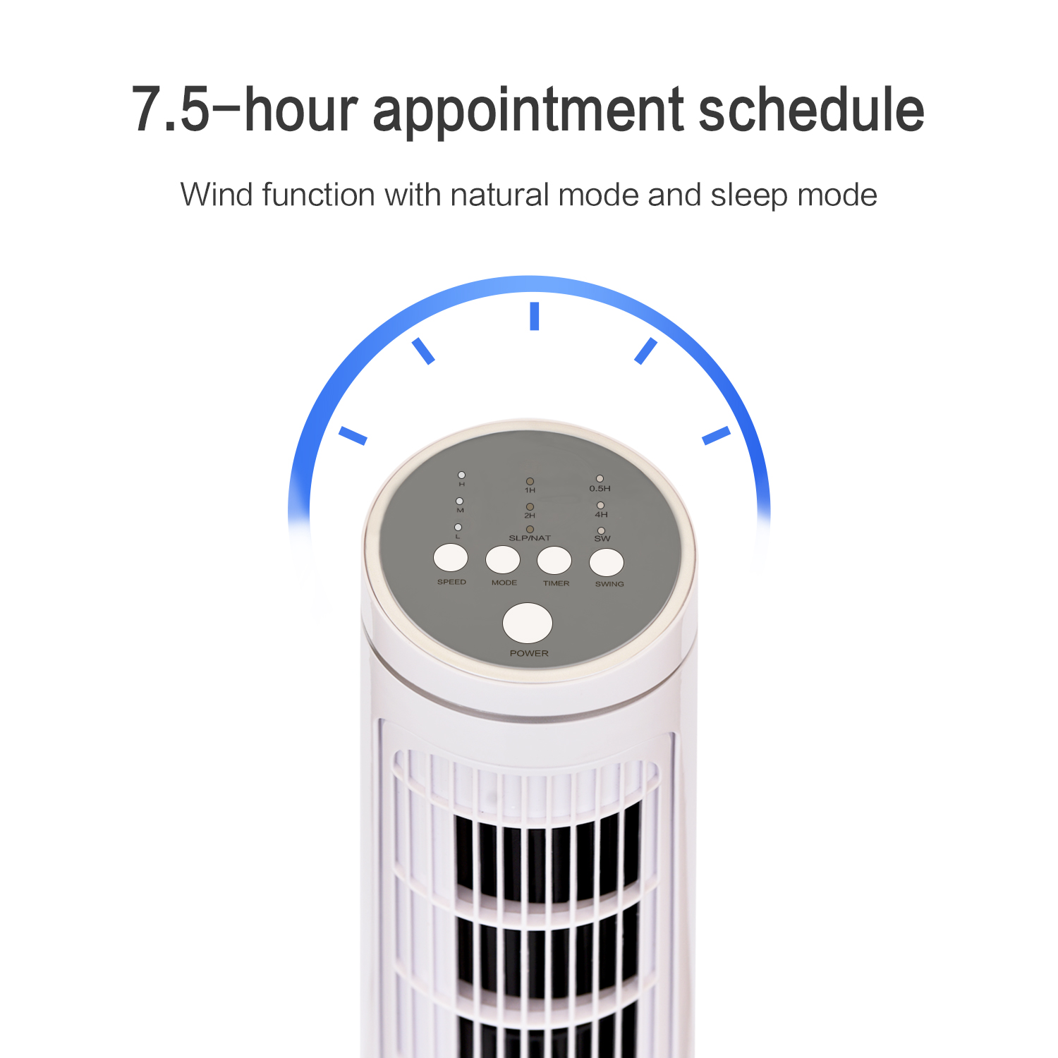URBAN VENTILADOR COLUMNA 45W BLANCO CONTROL REMOTO 555288